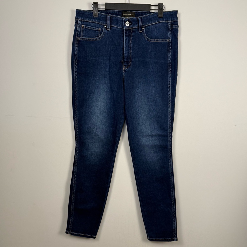 White House Black Market Women’s High-Rise Skinny Cashmere Denim, Size 12